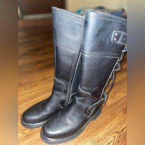 Womens Size 5 1/2 Tall Backlaceup Harley boots